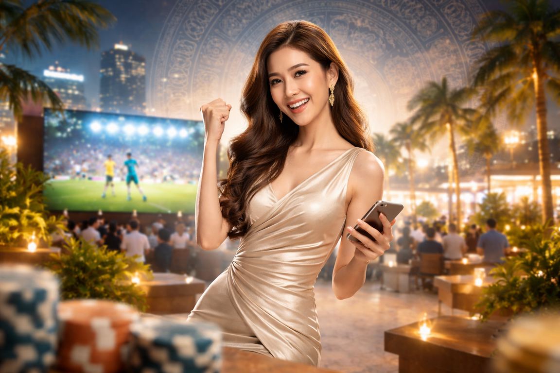 Người chơi tại TP.HCM theo dõi kèo thể thao và đặt cược trên điện thoại di động buổi tối